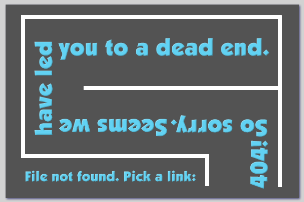 Sorry we led you to a dead end. Please select a link below.