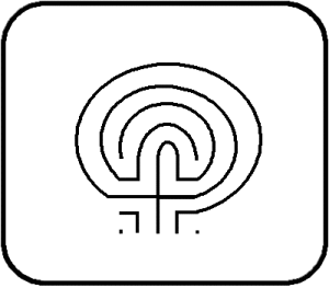 Depiction of where the fourth circuit is added in the classic 7-course labyrinth