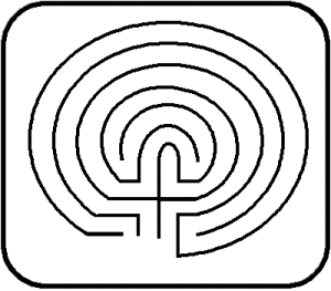 Depiction of where the sixth circuit is added in the classic 7-course labyrinth