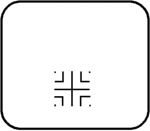 The seed pattern of a 7-course labyrinth.