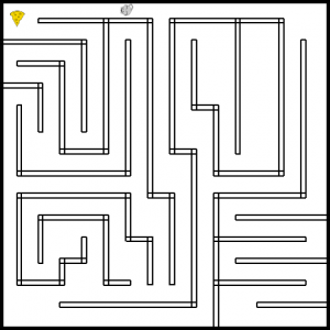 Image of the maze for the maze game #24 at mazecheese.com